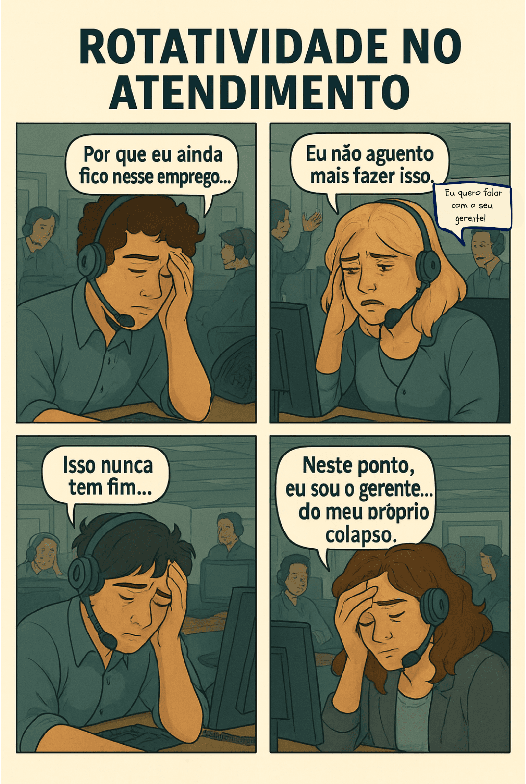Operational stressors in call centers